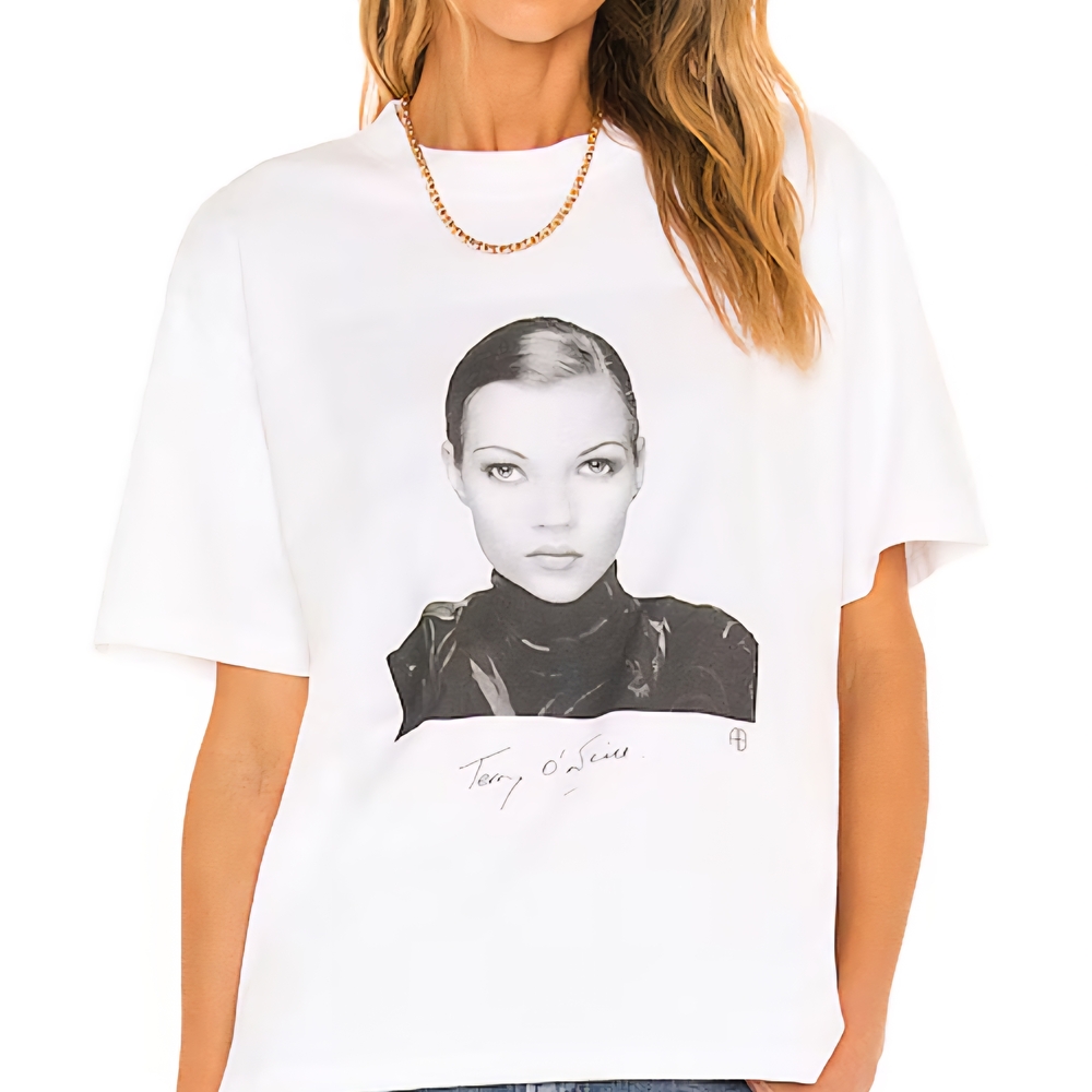 White Graphic Tee